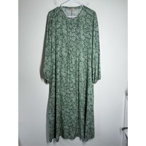 LC WAIKIKI GRACE Bohemian Floral Print MIDI Dress Size 50 EU/ 2XL US See Notes